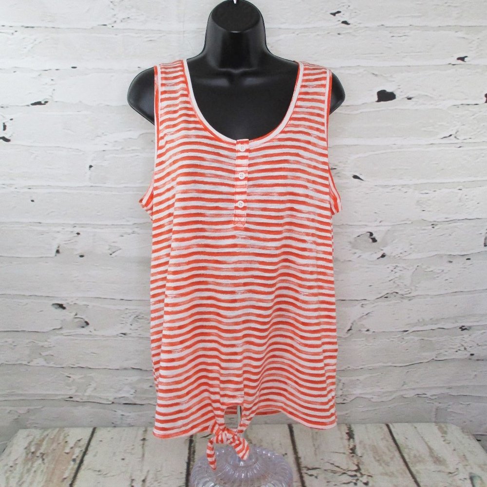 Style & Co Striped Blouson Tank Top
